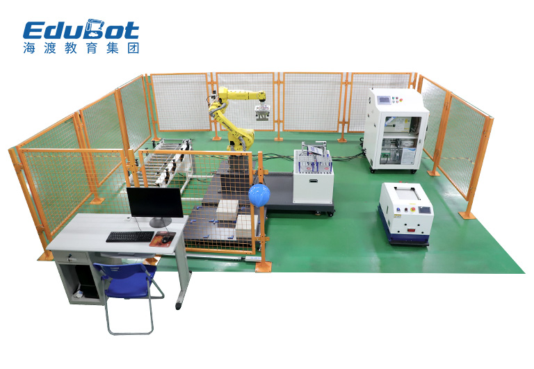 工業(yè)機器人碼垛搬運考核工作站
